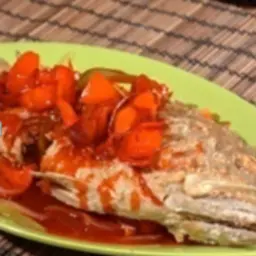 Fried Lapu Lapu with Sweet & Sour Sauce